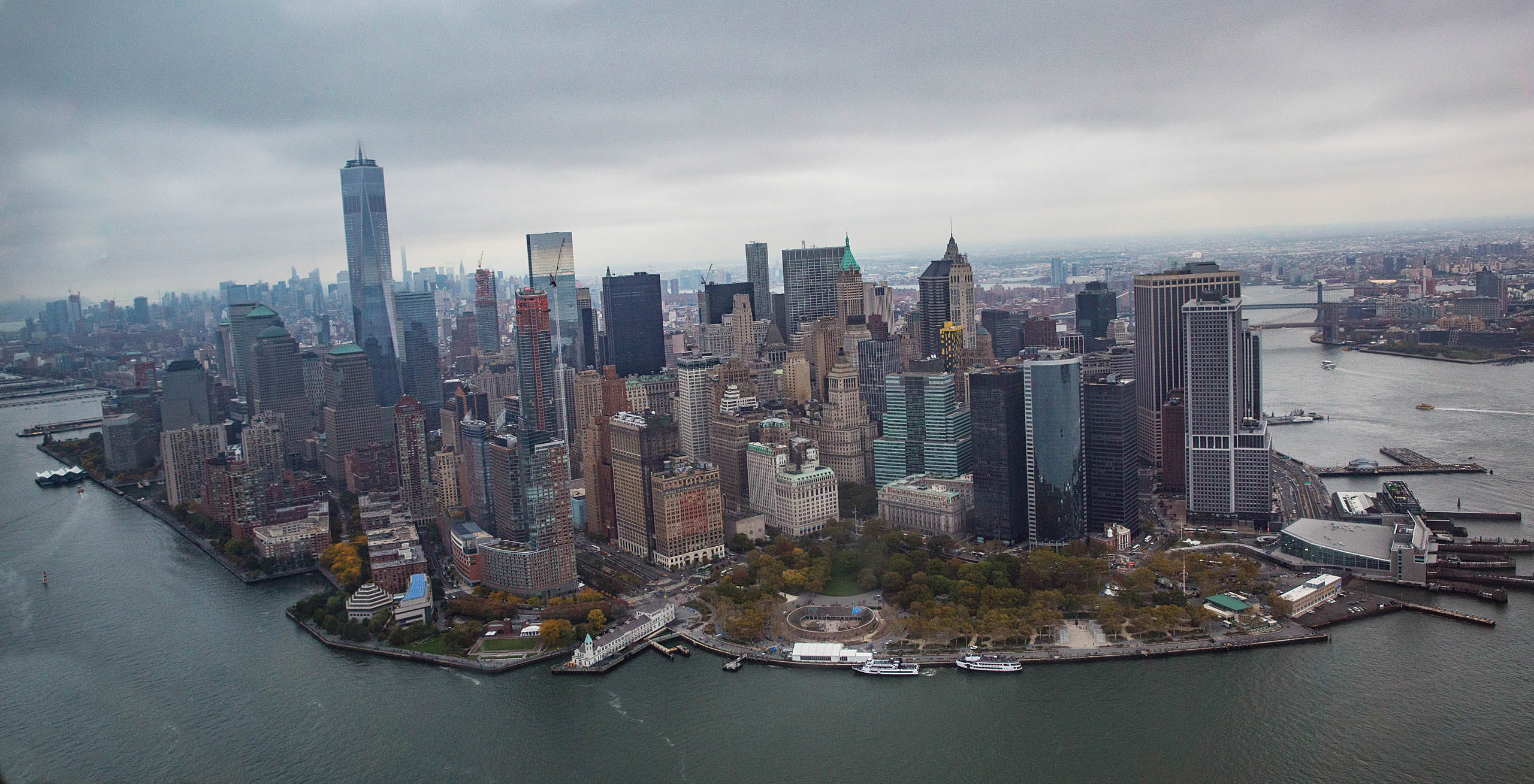 Aerial view of Manhattan, New York
