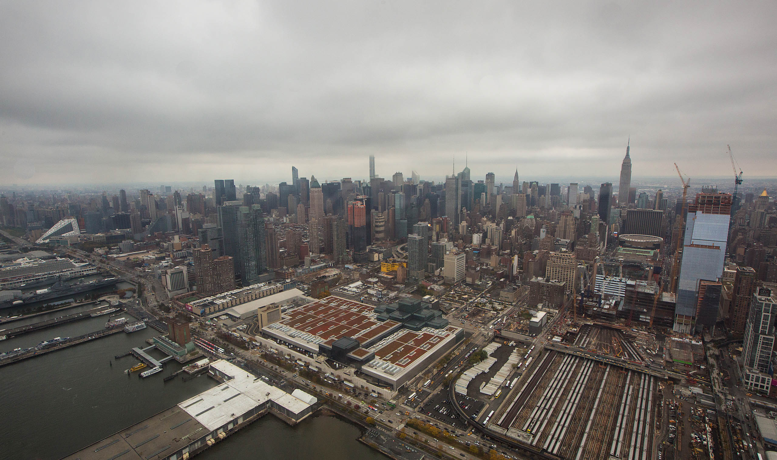 Aerial view of Manhattan, New York