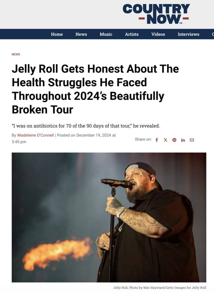 Jelly Roll in country now. Image captured by Seattle event photographer Mat Hayward.